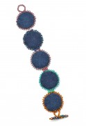 Denim Flower Bracelet